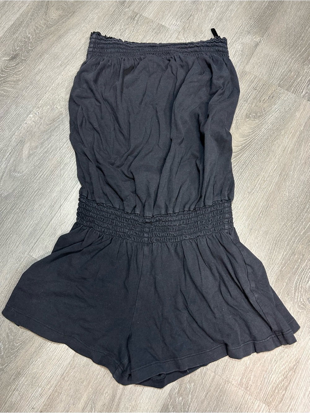 Y2K old navy black tube top cover up rompers size Small